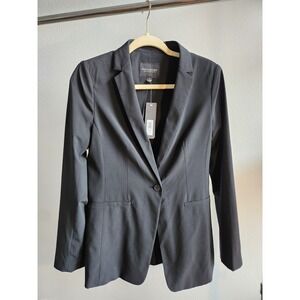 Banana Republic Long Lean Performance Blazer Black Size 4 New With Tags